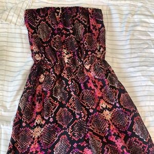 One piece strapless jumpsuit